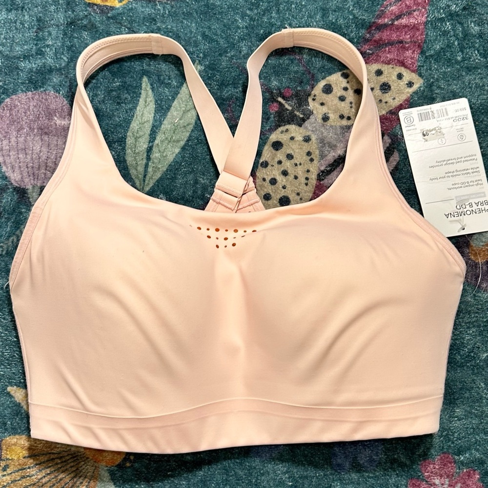 Athleta Blush Pink Racerback High-Support Sports Bra